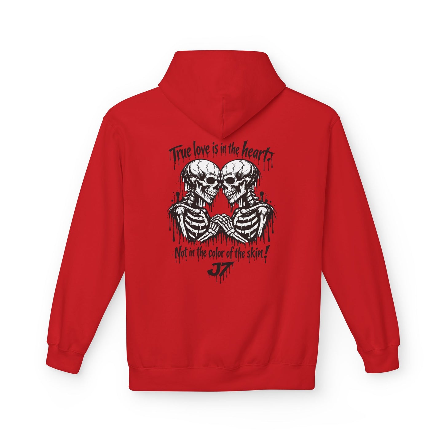 Skull Hearts Hoodie — "True Love Is in the Hearts, Not in the Color of the Skin"