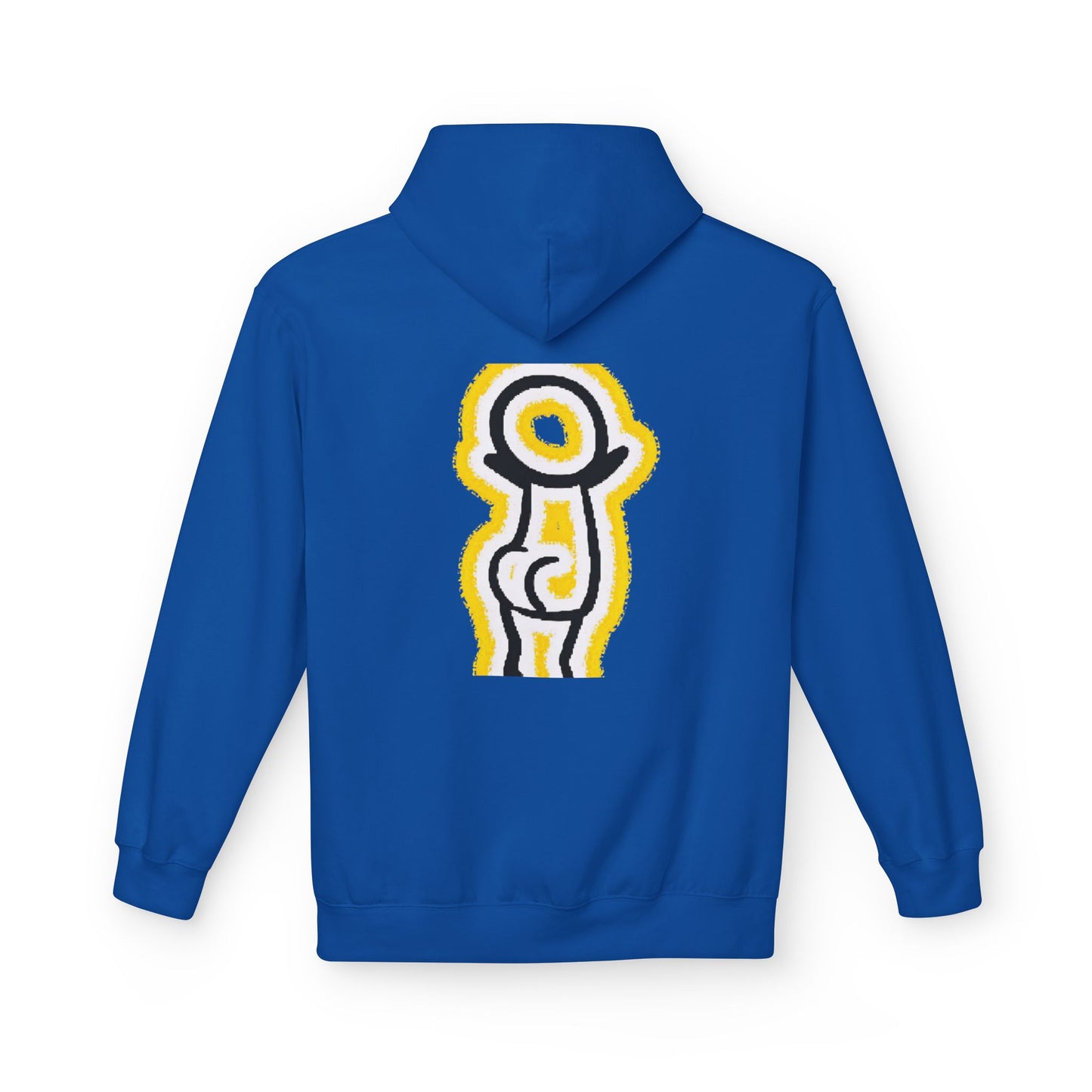 Happy Face & Doodle Figure Hoodie — "Me Happy"