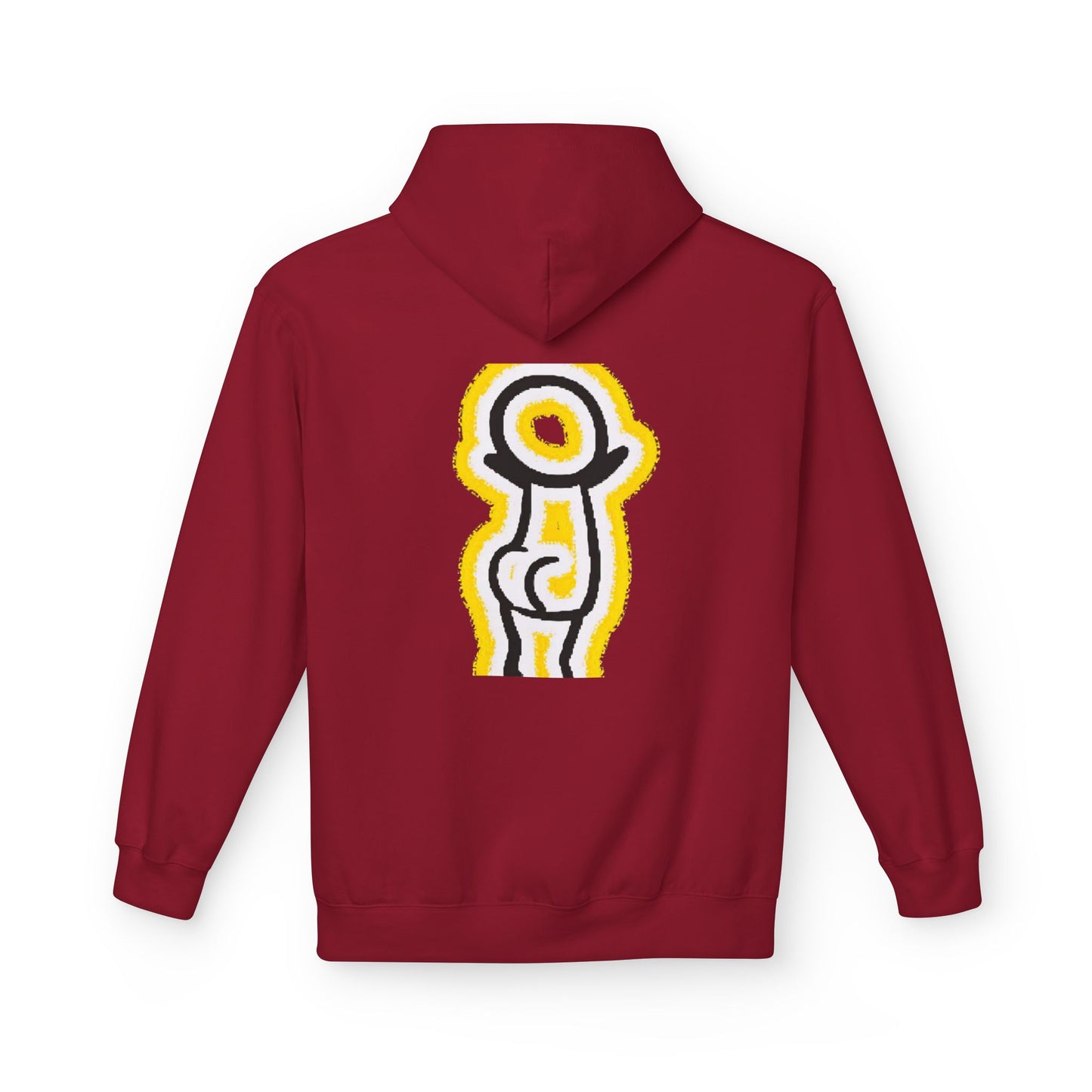 Happy Face & Doodle Figure Hoodie — "Me Happy"