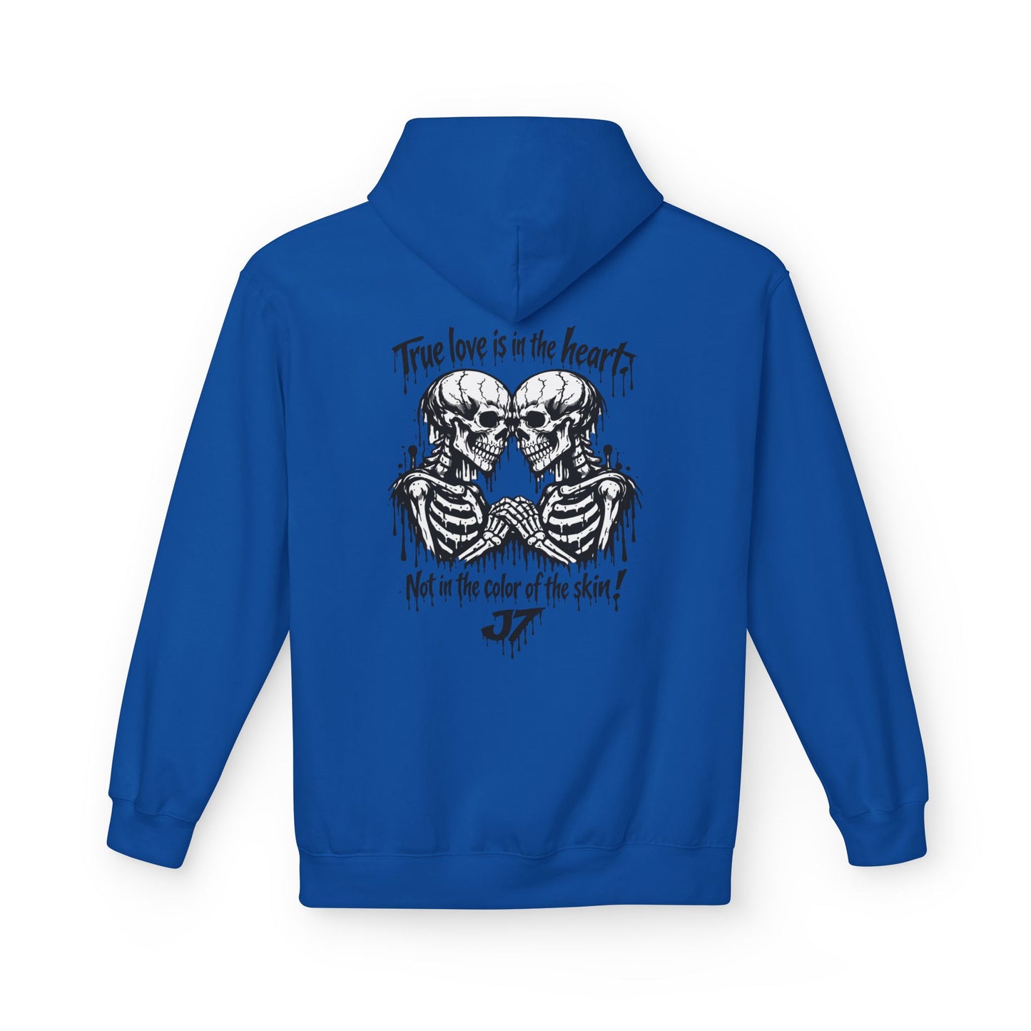 Skull Hearts Hoodie — "True Love Is in the Hearts, Not in the Color of the Skin"