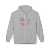 Hoodie - "Treat Me With Respect and I’ll Respect You" Minimalist Face Graphic