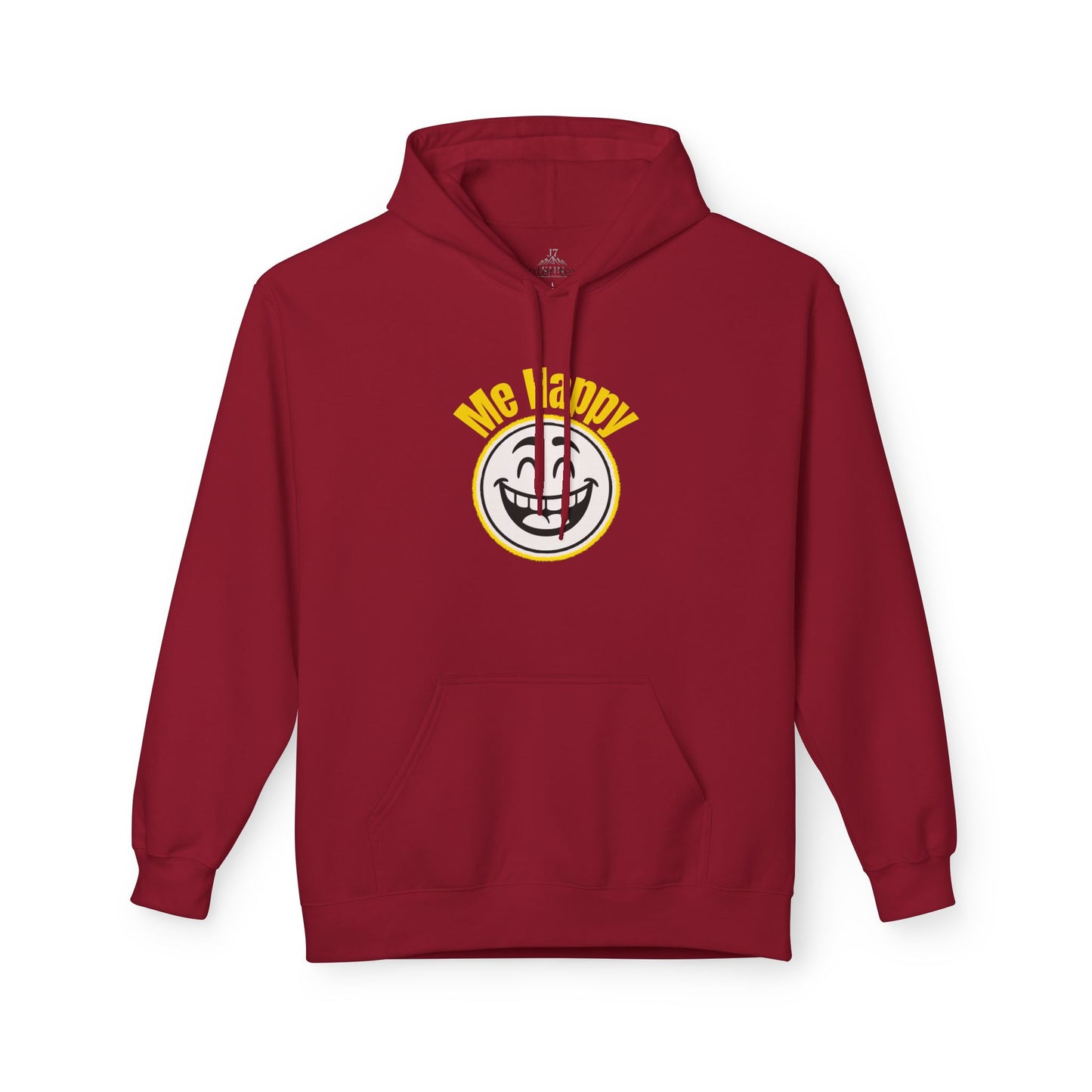 Happy Face & Doodle Figure Hoodie — "Me Happy"