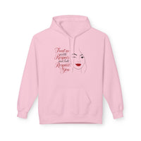 Hoodie - "Treat Me With Respect and I’ll Respect You" Minimalist Face Graphic