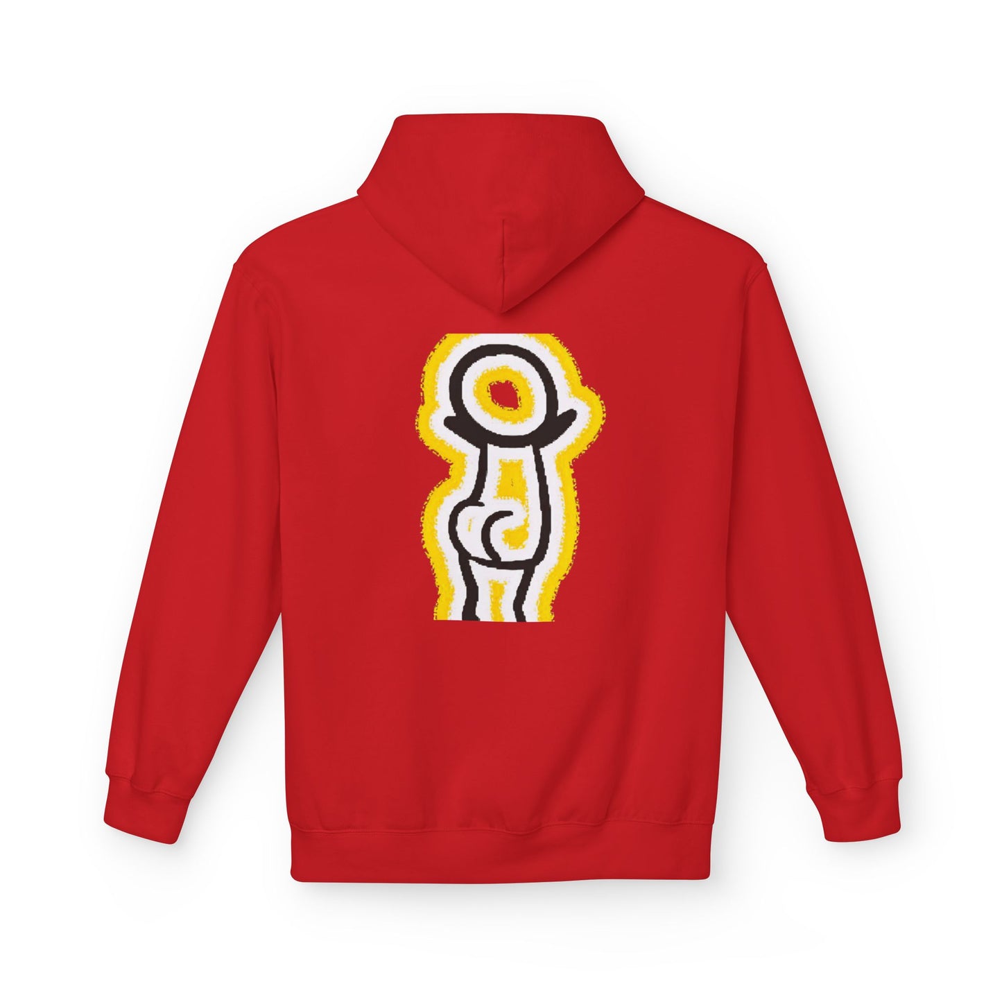 Happy Face & Doodle Figure Hoodie — "Me Happy"