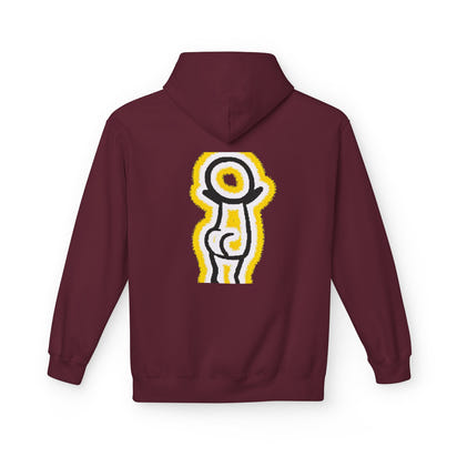 Happy Face & Doodle Figure Hoodie — 