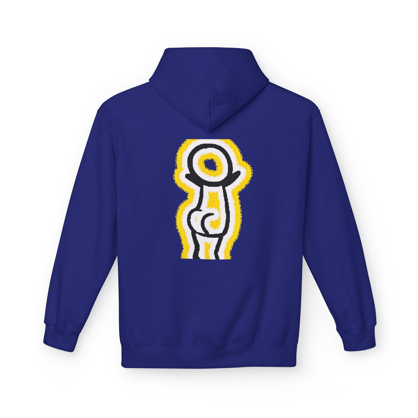Happy Face & Doodle Figure Hoodie — "Me Happy"
