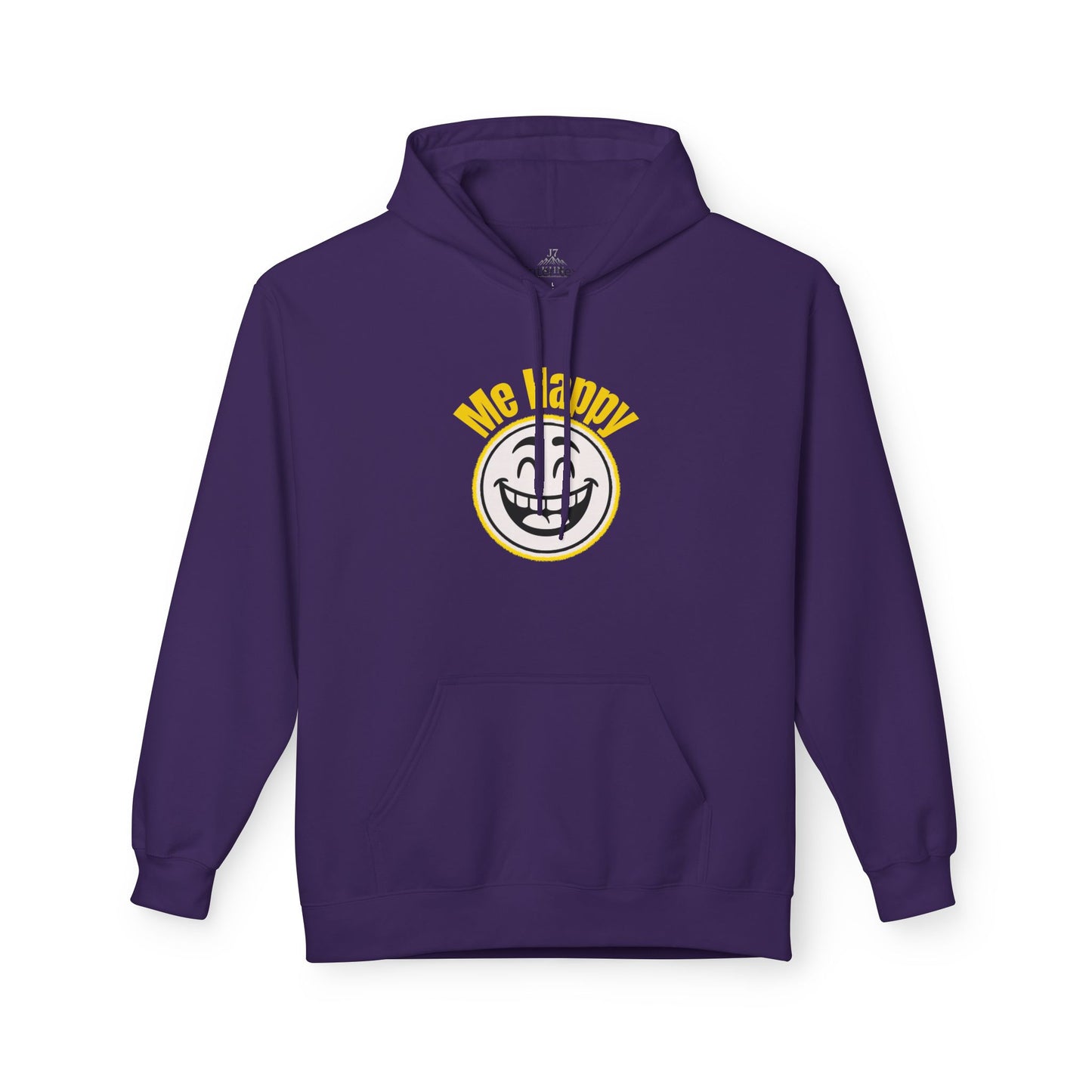 Happy Face & Doodle Figure Hoodie — "Me Happy"