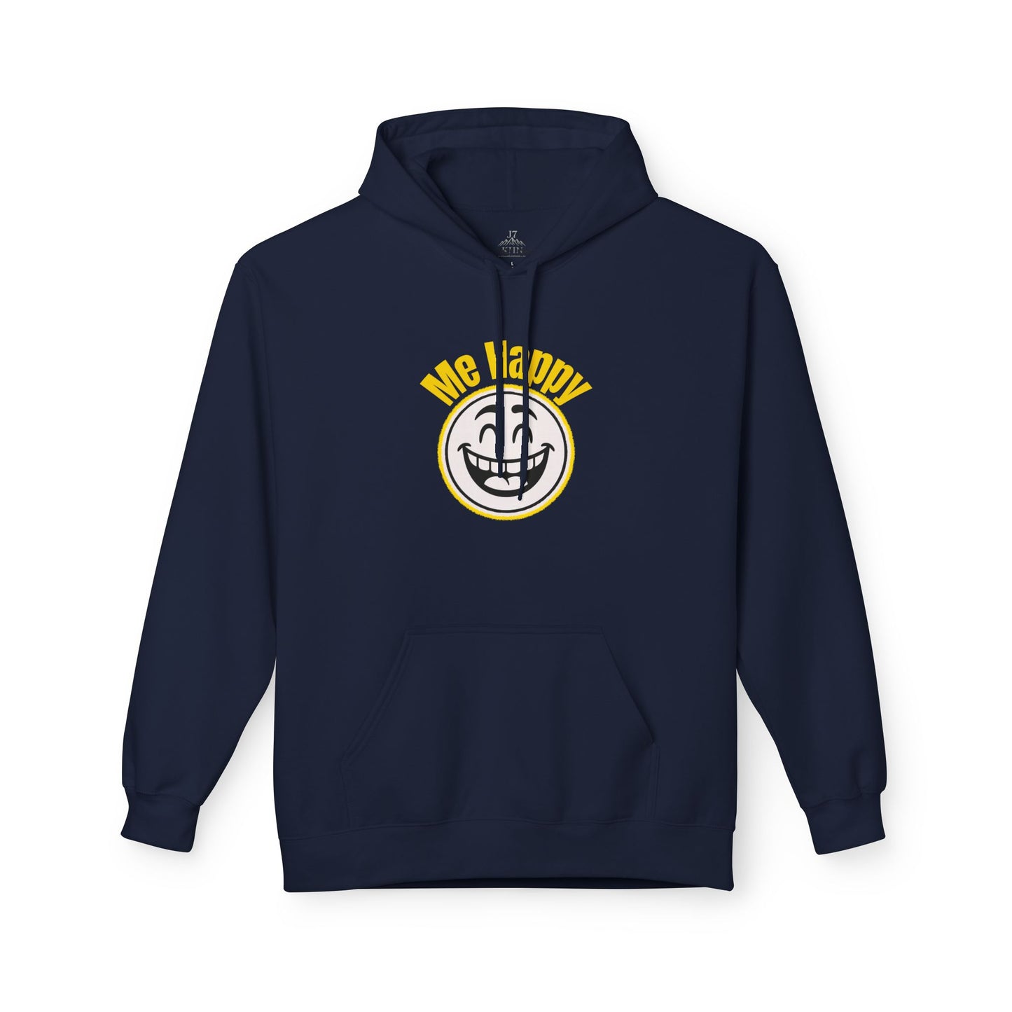 Happy Face & Doodle Figure Hoodie — "Me Happy"