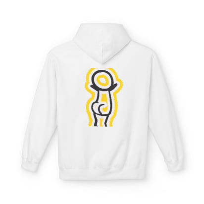 Happy Face & Doodle Figure Hoodie — 
