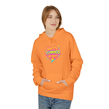 Happy Summertime Hoodie — Bright Retro Summer Graphic