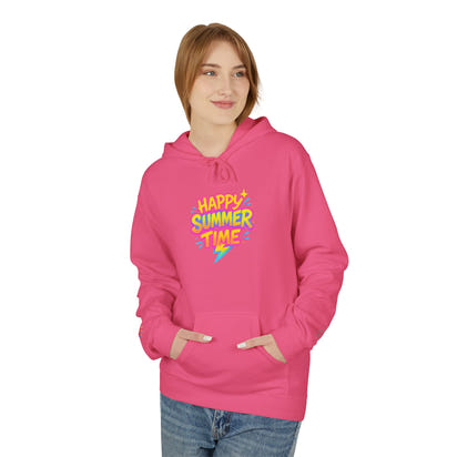 Happy Summertime Hoodie — Bright Retro Summer Graphic
