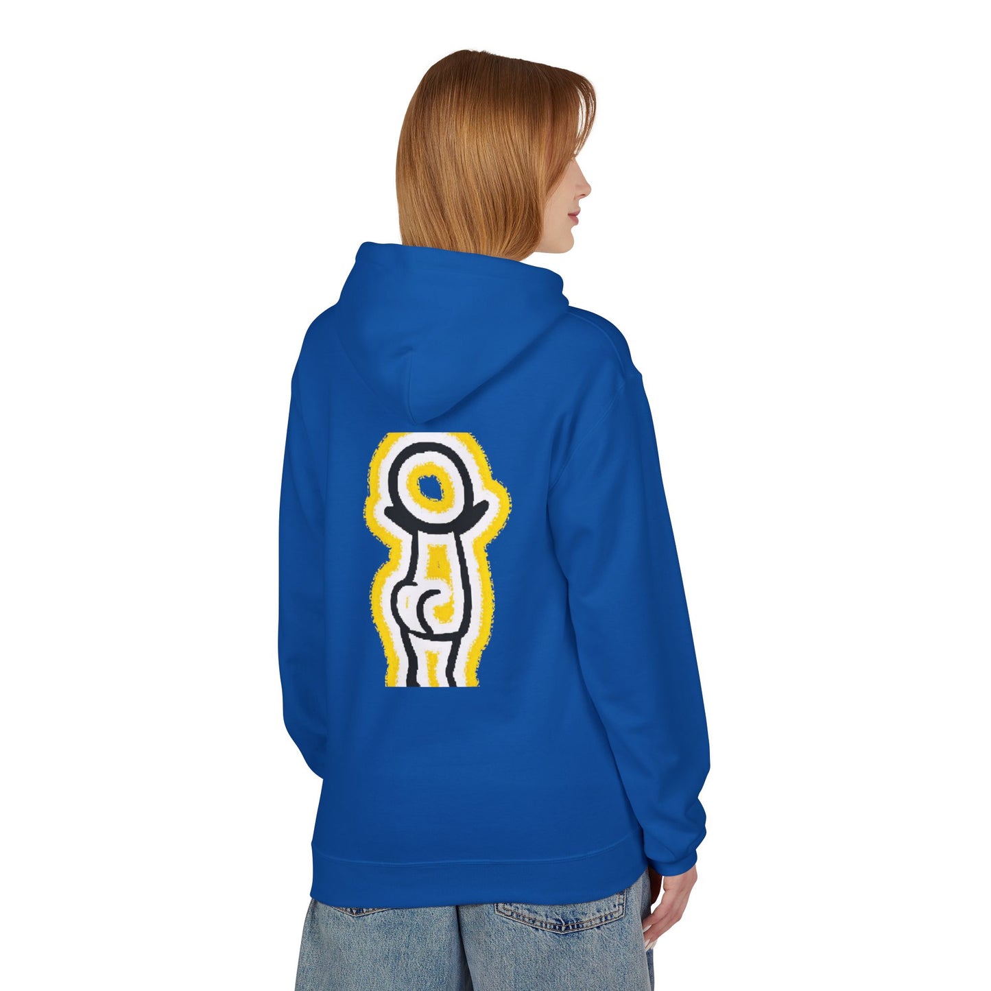 Happy Face & Doodle Figure Hoodie — "Me Happy"