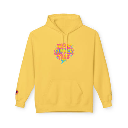 Happy Summertime Hoodie — Bright Retro Summer Graphic