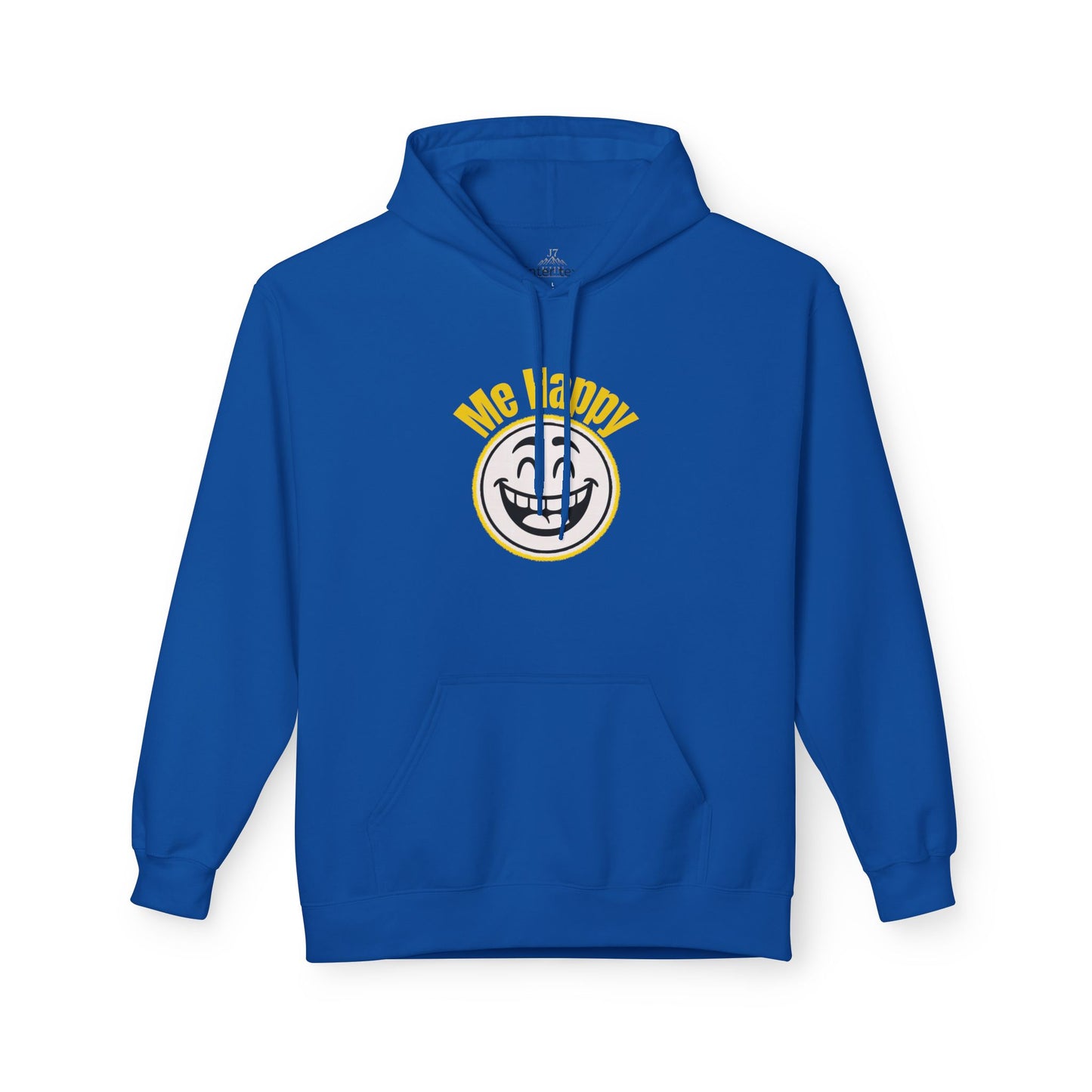 Happy Face & Doodle Figure Hoodie — "Me Happy"