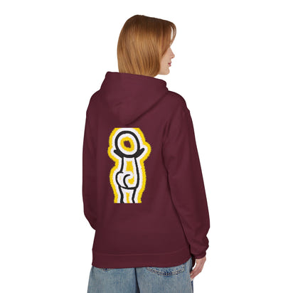 Happy Face & Doodle Figure Hoodie — 