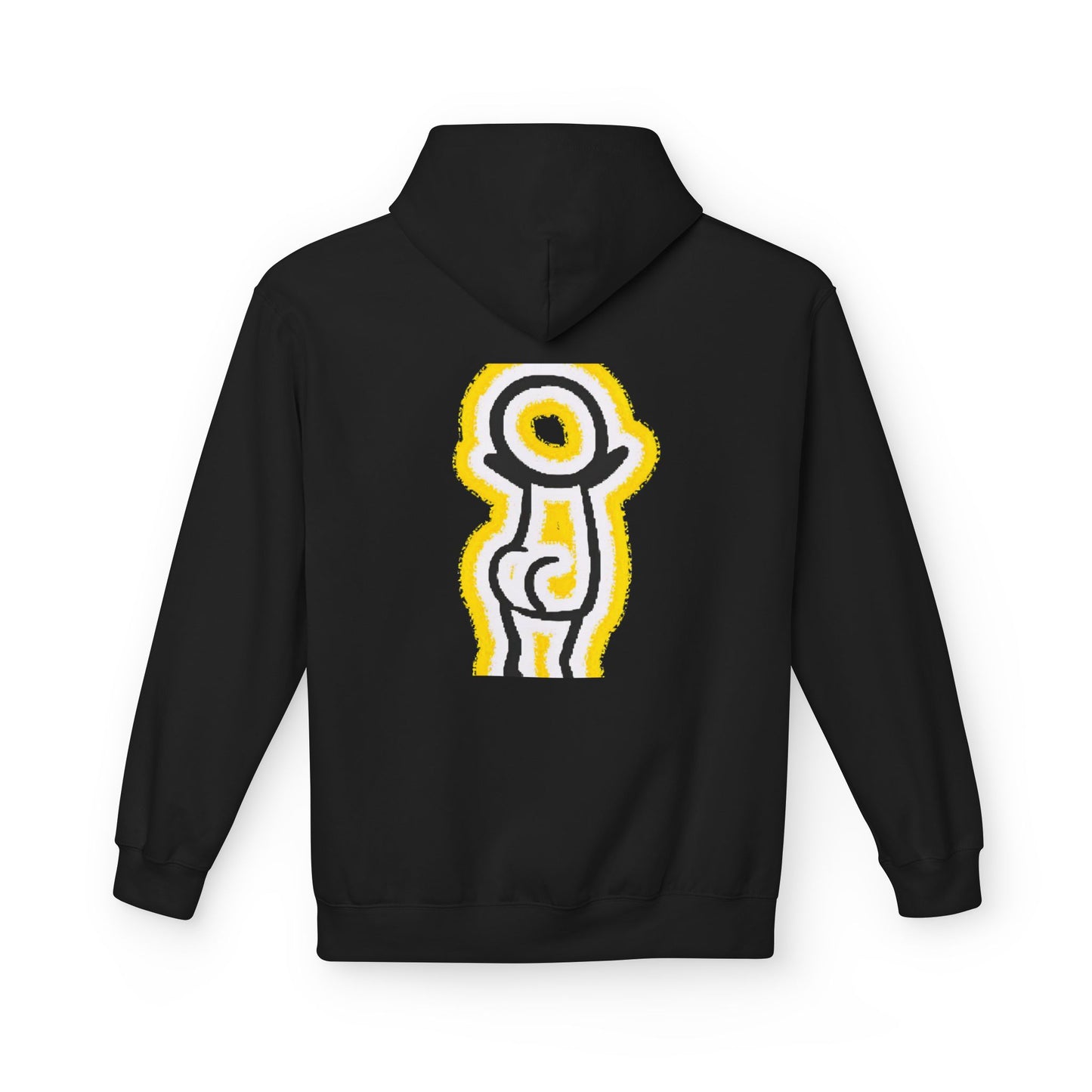 Happy Face & Doodle Figure Hoodie — "Me Happy"