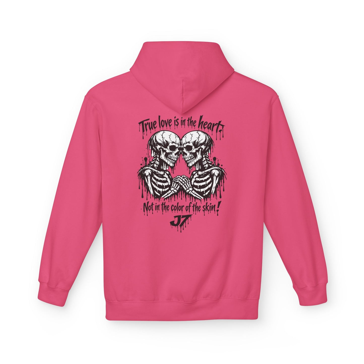 Skull Hearts Hoodie — "True Love Is in the Hearts, Not in the Color of the Skin"