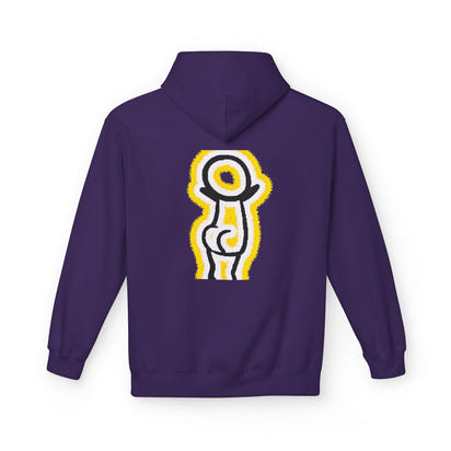 Happy Face & Doodle Figure Hoodie — 
