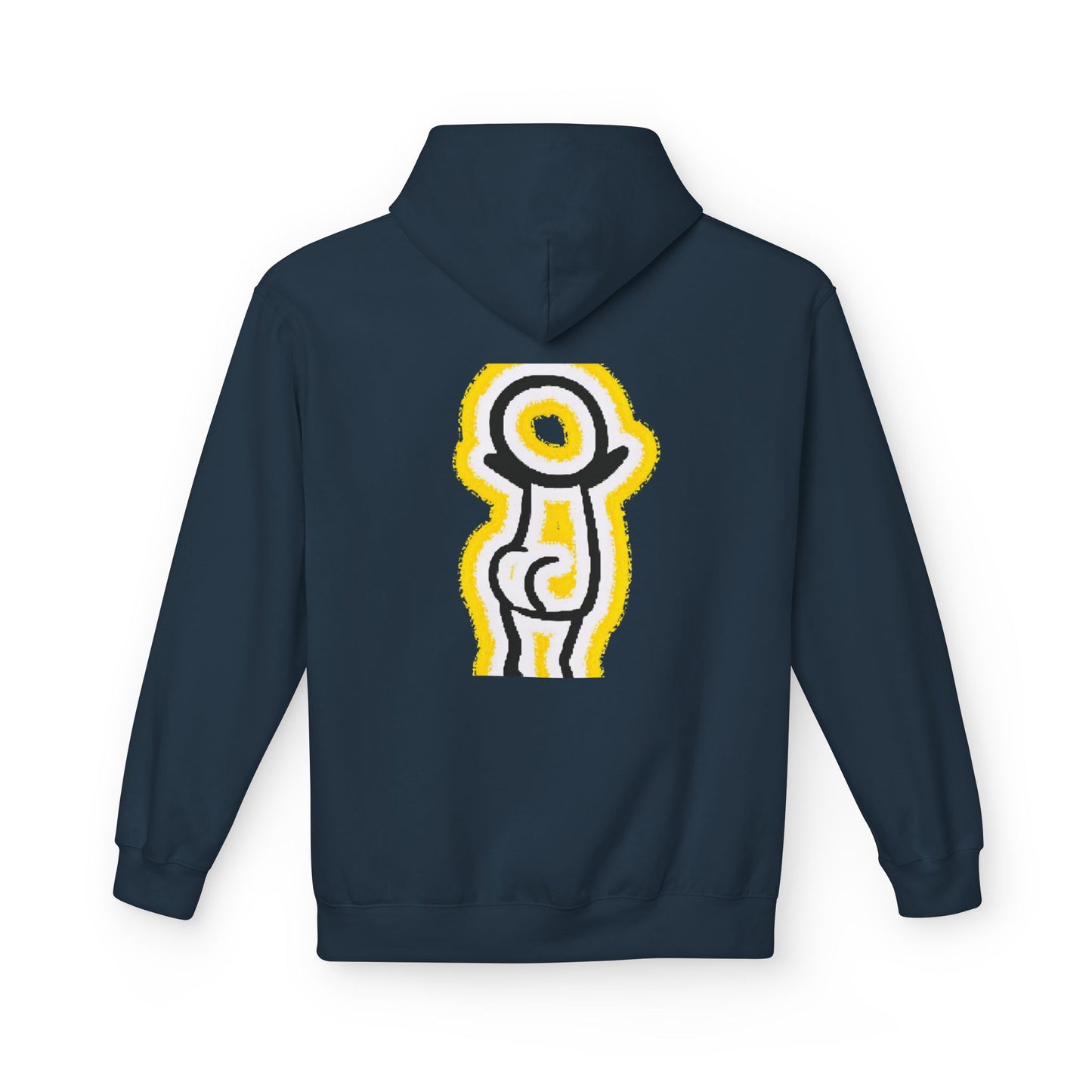Happy Face & Doodle Figure Hoodie — "Me Happy"