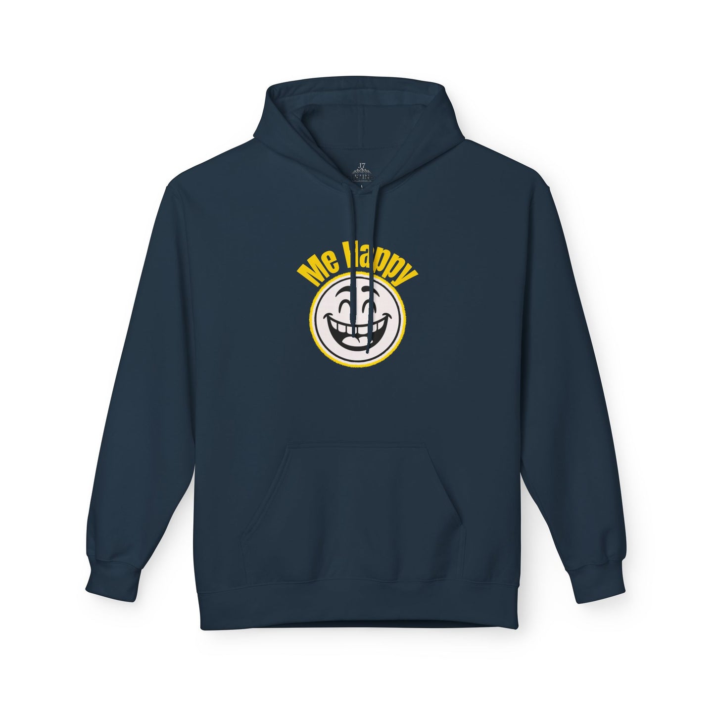 Happy Face & Doodle Figure Hoodie — "Me Happy"