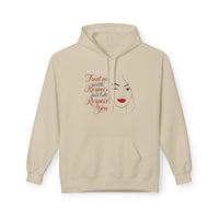 Hoodie - "Treat Me With Respect and I’ll Respect You" Minimalist Face Graphic