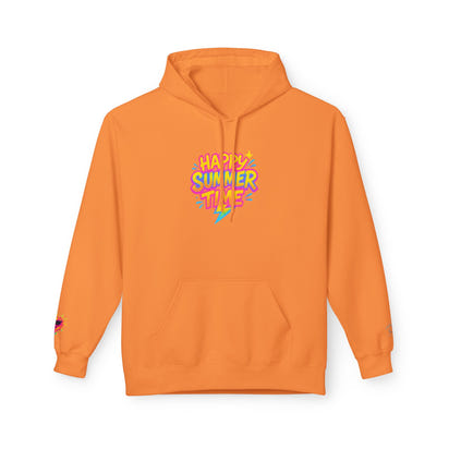 Happy Summertime Hoodie — Bright Retro Summer Graphic